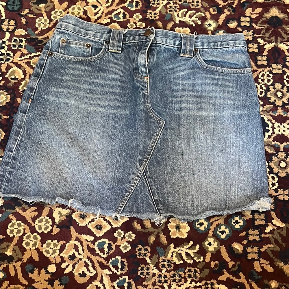 J. Crew Blue Mini Skirt Casual Denim